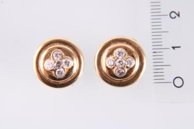 Brillantohrclips zus. ca. 0,50 ct - Schmuck und  Uhren