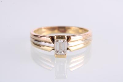 Diamantsolitär 0,42 ct (graviert) - Jewellery and watches