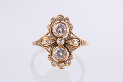 Brillant-/Diamantring zus. ca. 0,85 ct - Jewellery and watches