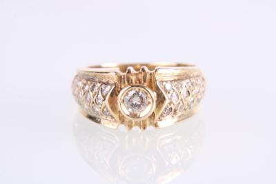 Brillantring zus. ca. 0,45 ct - Jewellery and watches