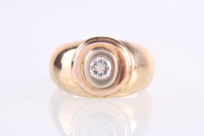 Brillantsolitärring ca. 0,40 ct - Schmuck und  Uhren