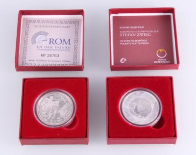 Silbermünzensatz Euro 20.- 2 Stück - Klenoty a Hodinky