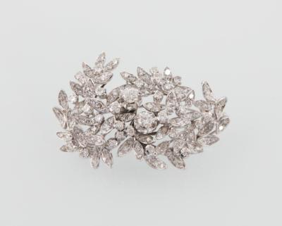 Brillant Diamant Brosche zus. ca. 4,00 ct - Schmuck und Uhren