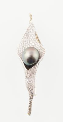 Brillant Diamant Tahitikulturperlenbrosche - Šperky a hodinky