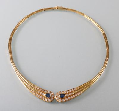 Brillantcollier zus. ca. 1,60 ct - Šperky a hodinky