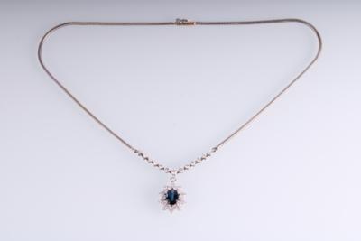 Brillant-/Diamantcollier zus. ca. 2 ct - Jewellery and watches