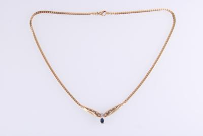 Brillantcollier zus. ca. 0,15 ct - Klenoty a Hodinky