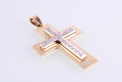 Brillantkreuz zus. ca.0,30 ct - Jewellery and watches