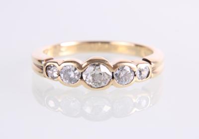 Brillant-/Diamantring zus. ca. 0,65 ct - Gioielli e orologi