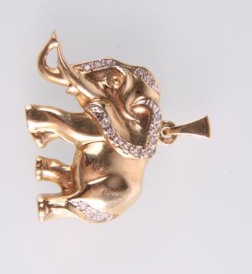 Diamantanhänger "Elefant" - Jewellery and watches
