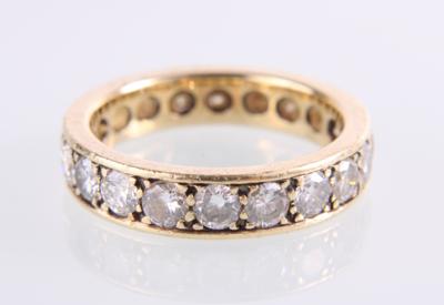 Brillantmemoryring zus. ca. 2,40 ct - Jewellery and watches