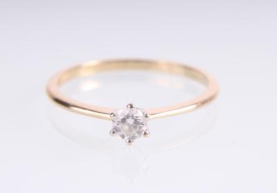 Brillantsolitärring ca. 0,15 ct - Jewellery and watches